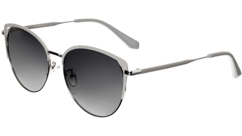 Bertha Darby Polarized Sunglass - Womens, Silver/Grey, One Size, BRSBR049GY