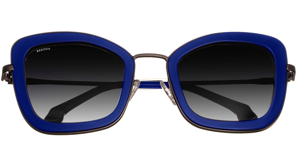 Bertha Delphine Handmade in Italy Sunglass - Womens, Navy, One Size, BRSIT108-3