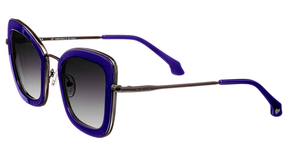 Bertha Delphine Handmade in Italy Sunglass - Womens, Navy, One Size, BRSIT108-3