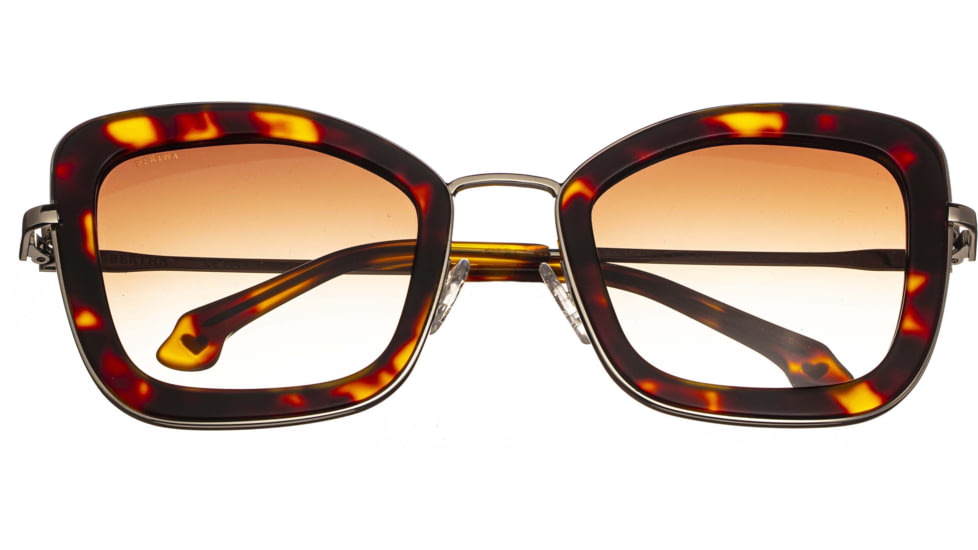 Bertha Delphine Handmade in Italy Sunglass - Womens, Tortoise, One Size, BRSIT108-2