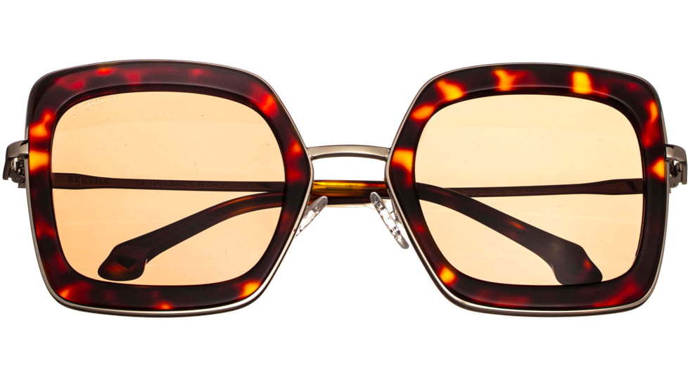 Bertha Ellie Handmade in Italy Sunglass - Womens, Tortoise, One Size, BRSIT106-3