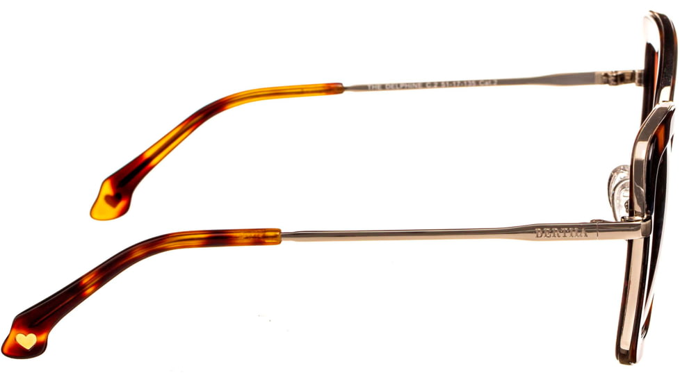 Bertha Ellie Handmade in Italy Sunglass - Womens, Tortoise, One Size, BRSIT106-3