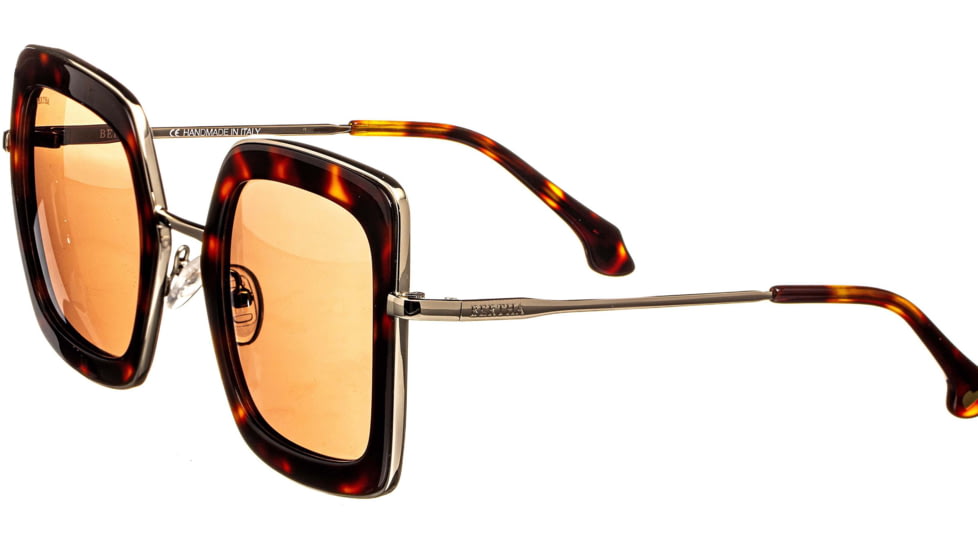 Bertha Ellie Handmade in Italy Sunglass - Womens, Tortoise, One Size, BRSIT106-3