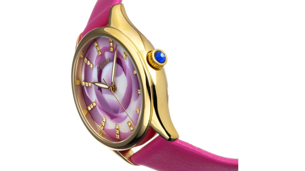 Bertha Georgiana Mother-Of-Pearl Leather-Band Watch, Gold/Pink - Womens, BTHBS1104