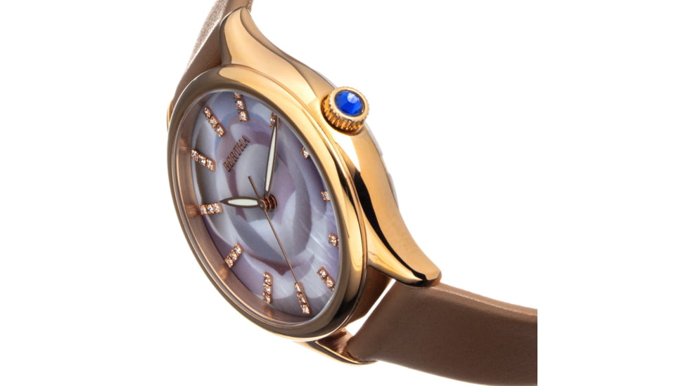 Bertha Georgiana Mother-Of-Pearl Leather-Band Watch, Rose Gold/Beige - Womens, BTHBS1106