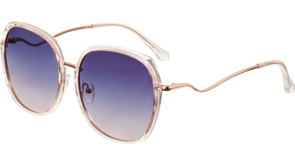 Bertha Hensley Polarized Sunglass - Womens, Clear/Blue, One Size, BRSBR048BL