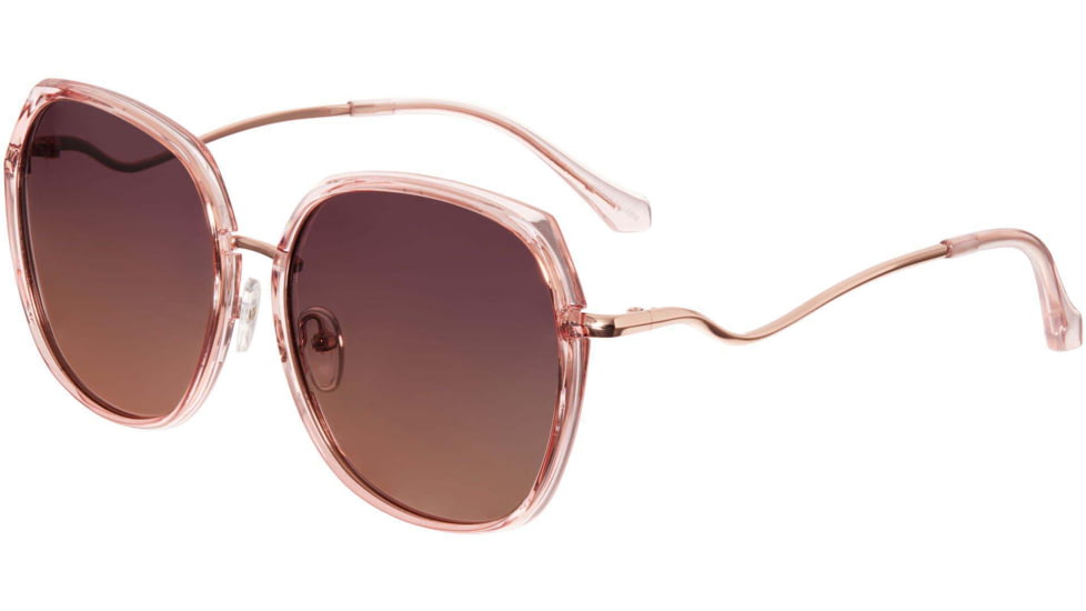 Bertha Hensley Polarized Sunglass - Womens, Pink/Brown, One Size, BRSBR048BN