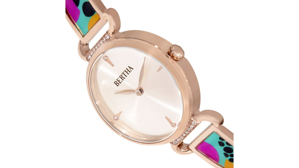 Bertha Katherine Enamel-Designed Bracelet Watch, Turquoise - Womens, BTHBS1304