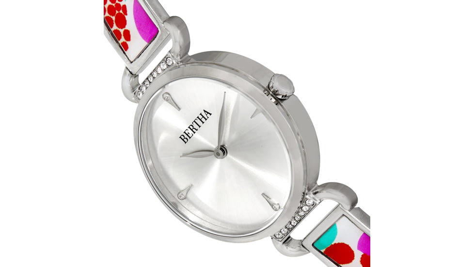 Bertha Katherine Enamel-Designed Bracelet Watch, White - Womens, BTHBS1301