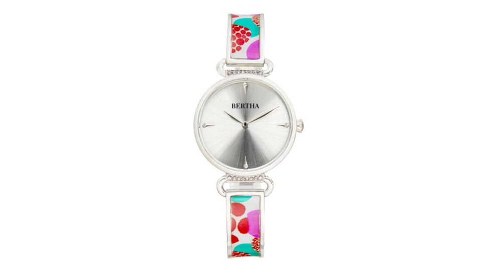 Bertha Katherine Enamel-Designed Bracelet Watch, White - Womens, BTHBS1301