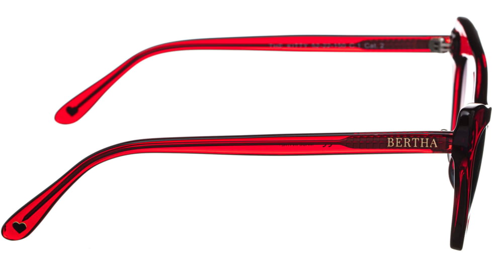 Bertha Kitty Handmade in Italy Sunglass - Womens, Red, One Size, BRSIT104-1