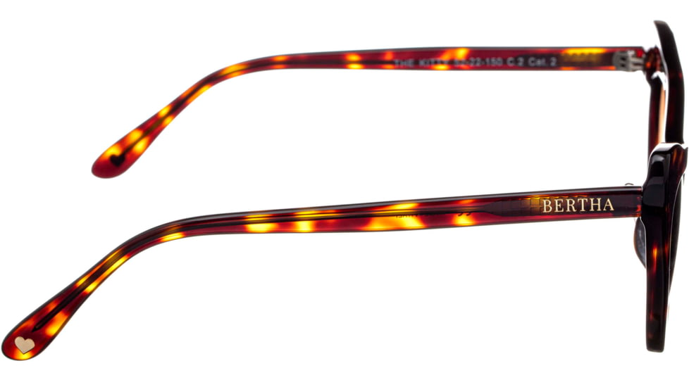 Bertha Kitty Handmade in Italy Sunglass - Womens, Tortoise, One Size, BRSIT104-2