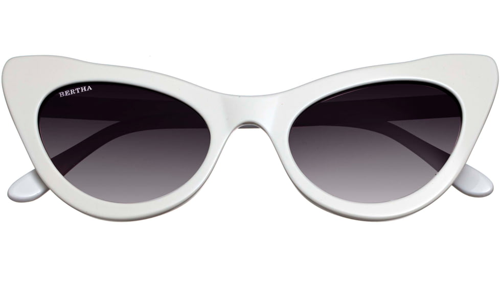 Bertha Kitty Handmade in Italy Sunglass - Womens, White, One Size, BRSIT104-3