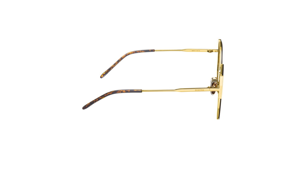 Bertha Logan Polarized Sunglasses, Gold/Brown, One Size, BRSBR036GD
