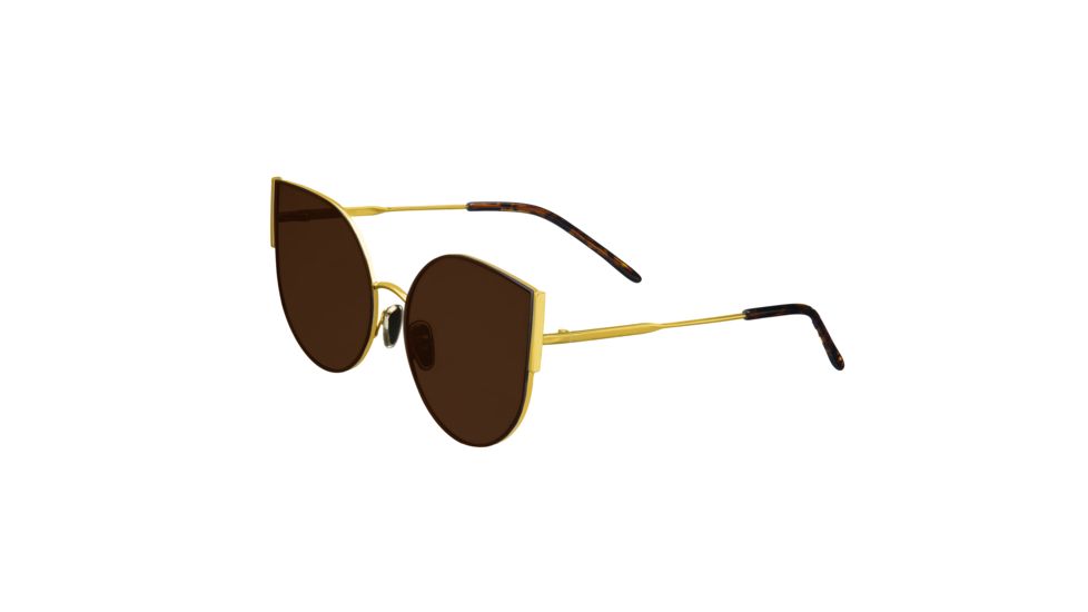Bertha Logan Polarized Sunglasses, Gold/Brown, One Size, BRSBR036GD