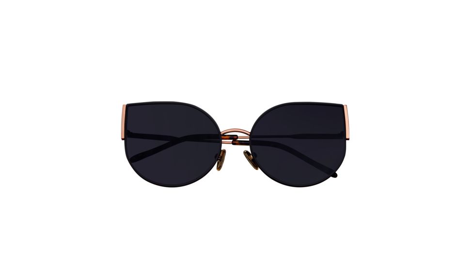 Bertha Logan Polarized Sunglasses, Rose Gold/Black, One Size, BRSBR036RG