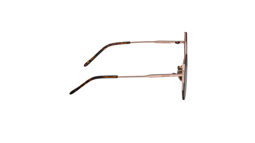 Bertha Logan Polarized Sunglasses, Rose Gold/Black, One Size, BRSBR036RG