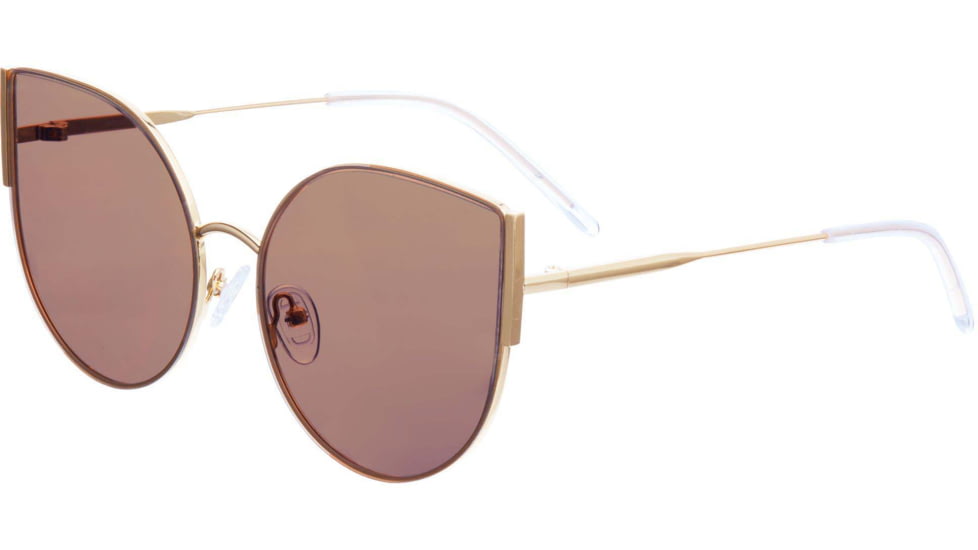 Bertha Logan Polarized Sunglasses - Womens, Gold/Light Brown, One Size, BRSBR036GDX