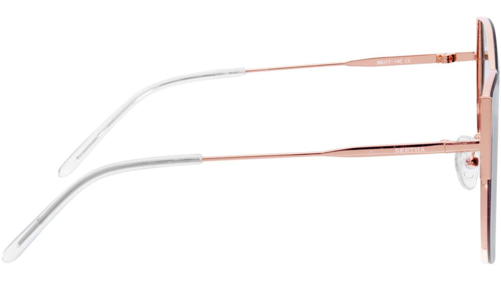 Bertha Logan Polarized Sunglasses - Womens, Rose Gold/Grey, One Size, BRSBR036RGX