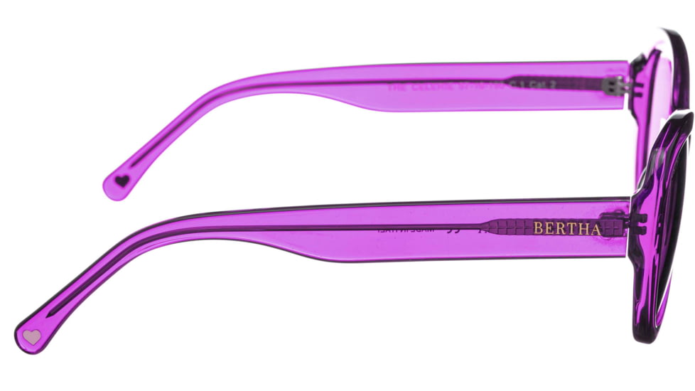 Bertha Margot Handmade in Italy Sunglass - Womens, Purple, One Size, BRSIT102-2