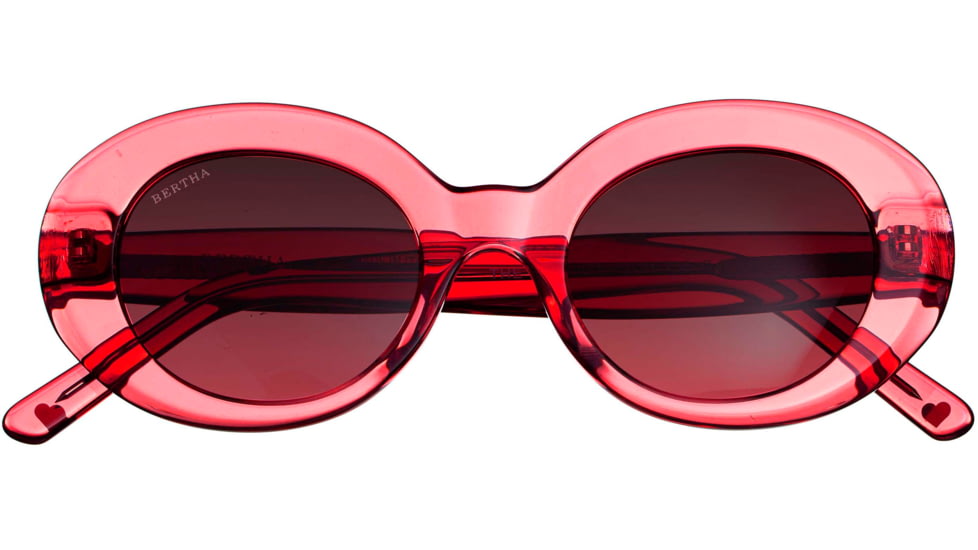 Bertha Margot Handmade in Italy Sunglass - Womens, Red, One Size, BRSIT102-3