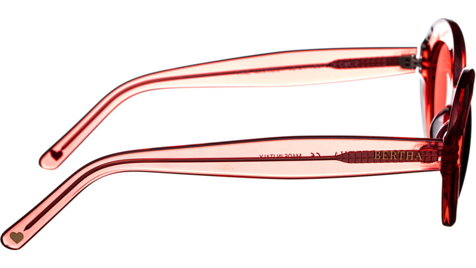 Bertha Margot Handmade in Italy Sunglass - Womens, Red, One Size, BRSIT102-3