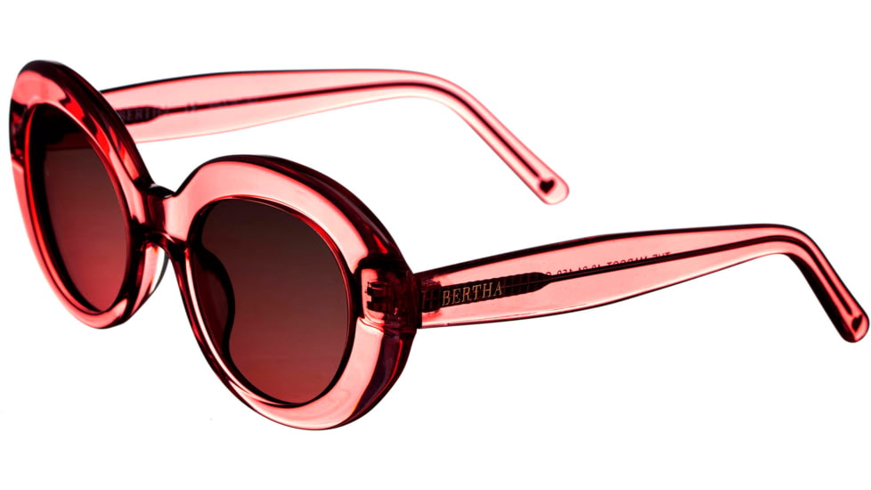 Bertha Margot Handmade in Italy Sunglass - Womens, Red, One Size, BRSIT102-3