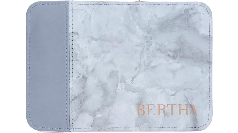 Bertha Melina 8 Piece Surgical Steel Groom Kit, Marble/Pink, One Size, BTHGRMKIT