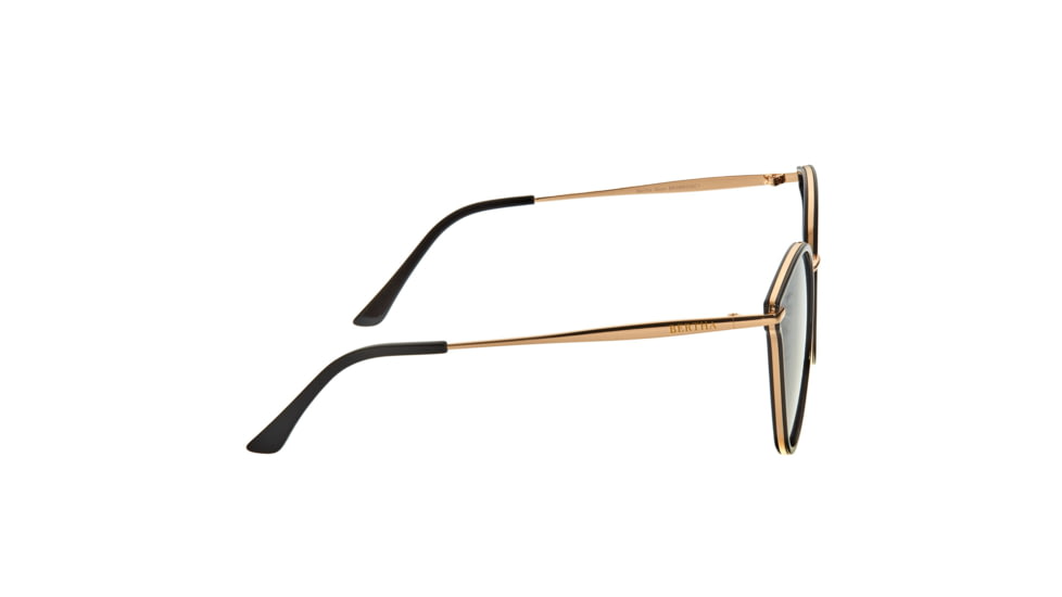 Bertha Moon Polarized Sunglasses - Womens, Gold Frame, Black Lens, Gold/Black, One Size, BRSBR056C1
