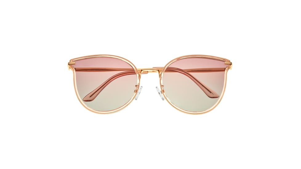Bertha Moon Polarized Sunglasses - Womens, Gold Frame, Pink Lens, Gold/Pink, One Size, BRSBR056C4