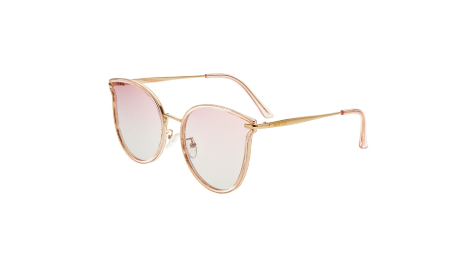 Bertha Moon Polarized Sunglasses - Womens, Gold Frame, Pink Lens, Gold/Pink, One Size, BRSBR056C4