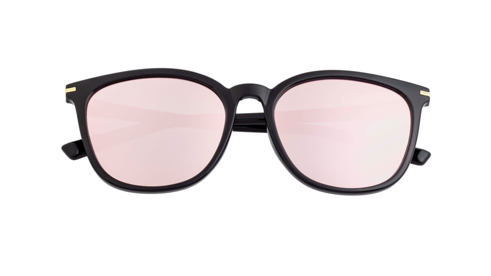 Bertha Piper Polarized Sunglasses, Black/Pink, One Size, BRSBR039RG