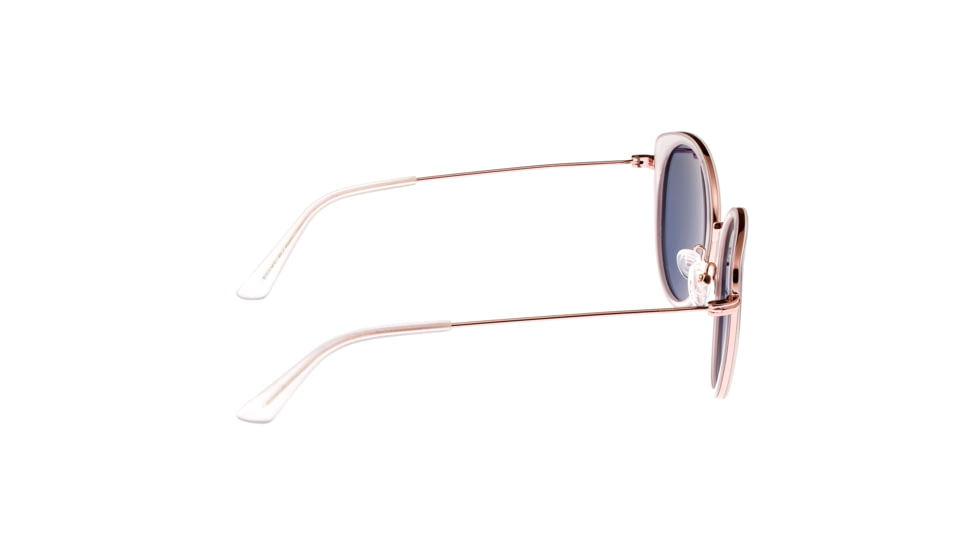 Bertha Reese Sunglasses - Womens, Clear Frame, Rose Gold Polarized Lens, Clear/Rose Gold, One Size, BRSBR044RG
