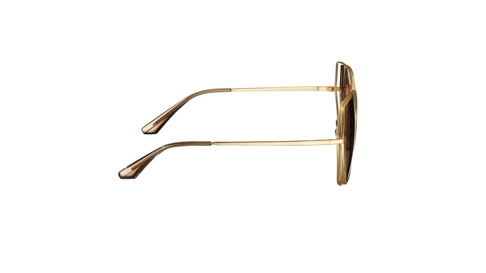 Bertha Remi Sunglasses - Womens, Gold Frame, Brown Polarized Lens, Gold/Brown, One Size, BRSBR034LB