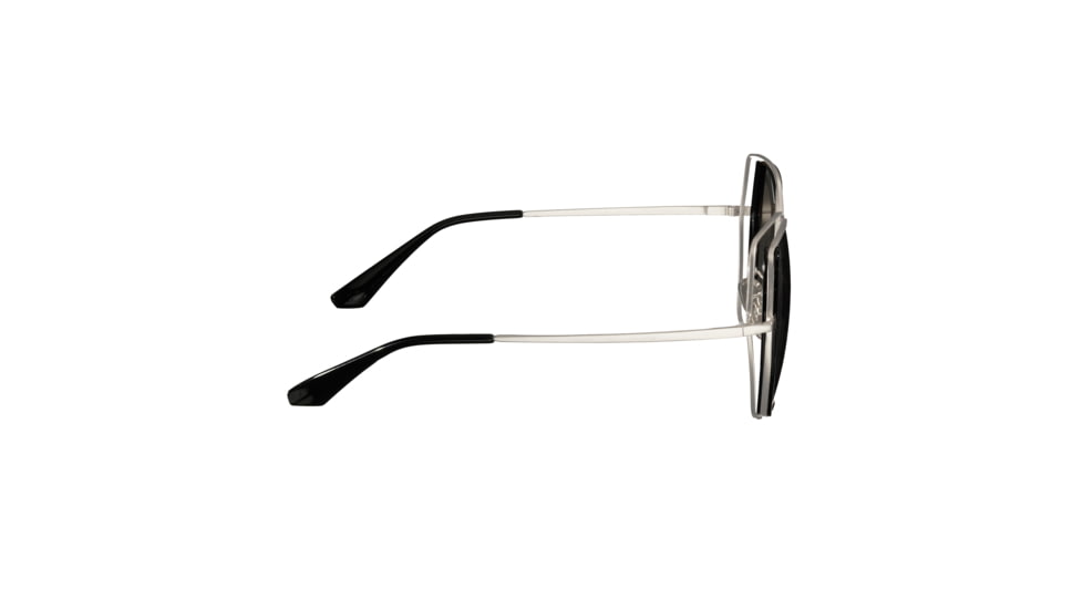 Bertha Remi Sunglasses - Womens, Silver Frame, Silver Polarized Lens, Silver/Silver, One Size, BRSBR034SL