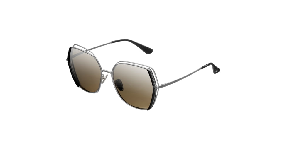 Bertha Remi Sunglasses - Womens, Silver Frame, Silver Polarized Lens, Silver/Silver, One Size, BRSBR034SL