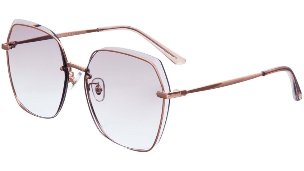 Bertha Renata Sunglass - Womens, Rose Gold/Pink, One Size, BRSBR046LB