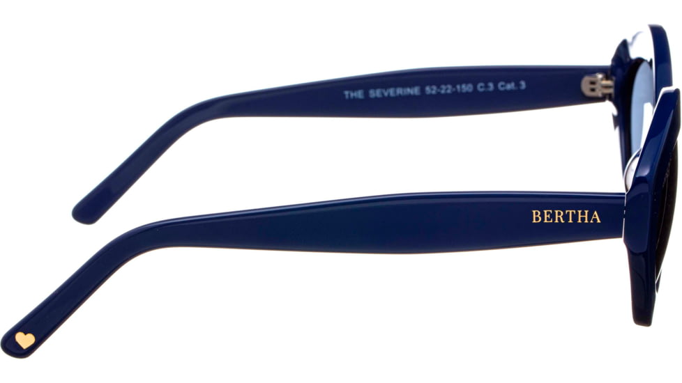 Bertha Severine Handmade in Italy Sunglass - Womens, Navy, One Size, BRSIT100-3