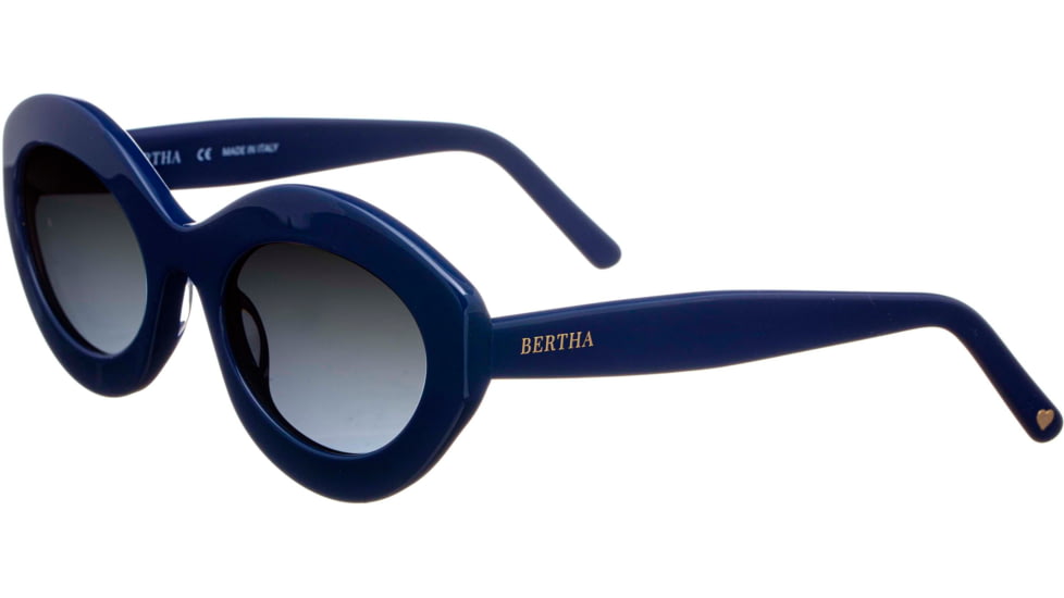 Bertha Severine Handmade in Italy Sunglass - Womens, Navy, One Size, BRSIT100-3