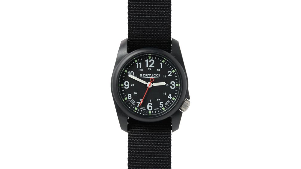 Bertucci Watches Dx3 Field Watch with Black dial/black Case, 40mm 11015