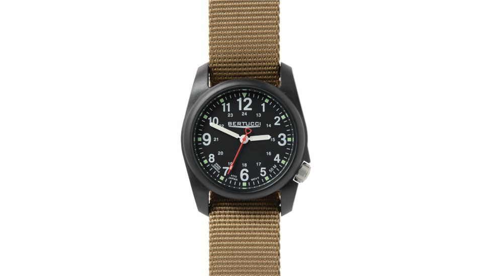 Bertucci Watches Dx3 Field Watch with Black dial/black Case, 40mm 11017