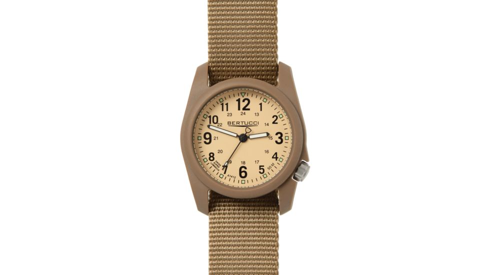 Bertucci Watches Dx3 Field Watch with US Khaki dial/dark khaki Case, 40mm 11021