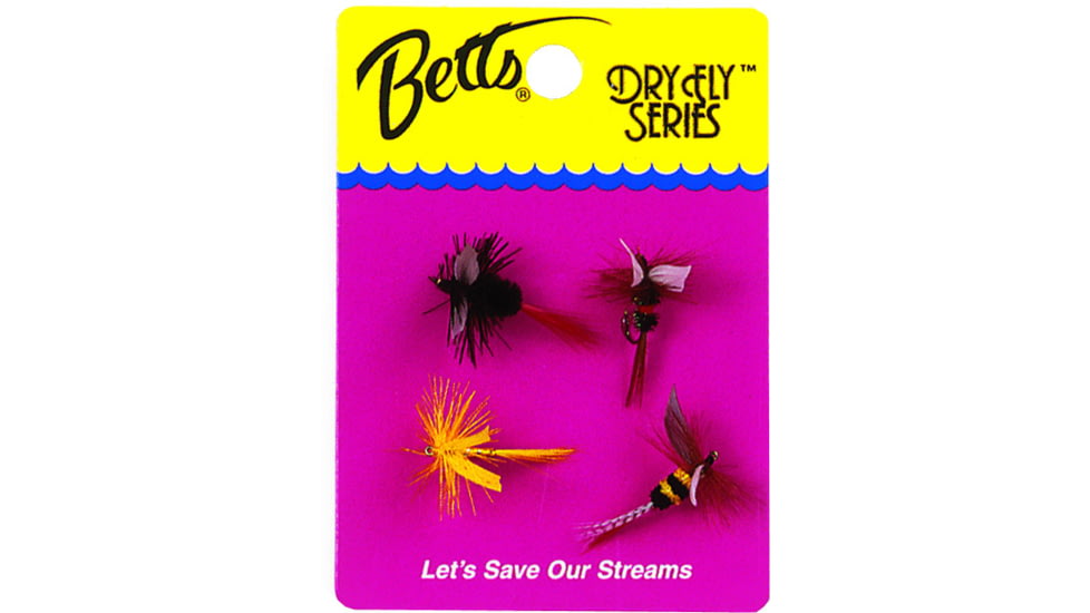 Betts Dry Fly Series, 4 Piece, Size 12, 1010-12
