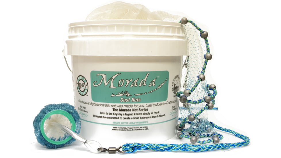 Betts Morada 12 ft Mono, 1/4" Mesh 1.30 lbs Lead Bucket, 44-12