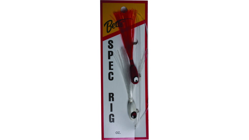 Betts Spec Rig , 1/16 oz White/Red, 2/Pack, 780-6-15