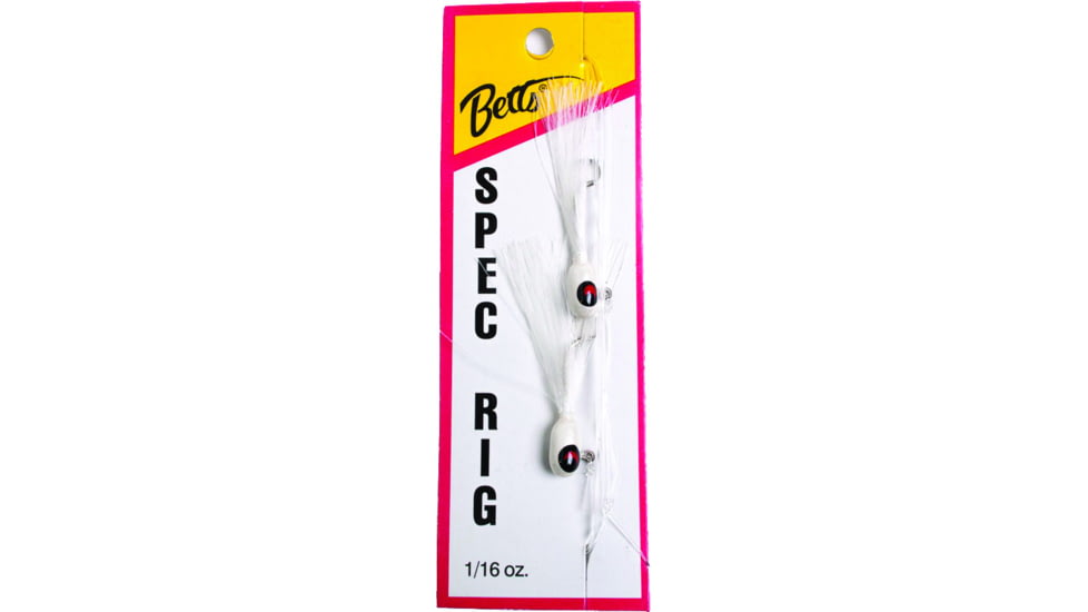 Betts Spec Rig , 1/16 oz White/White, 2/Pack, 780-6-1