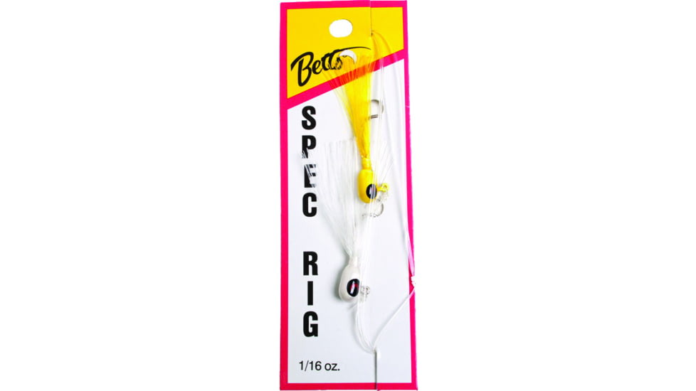 Betts Spec Rig , 1/16 oz Yellow/White, 2/Pack, 780-6-31