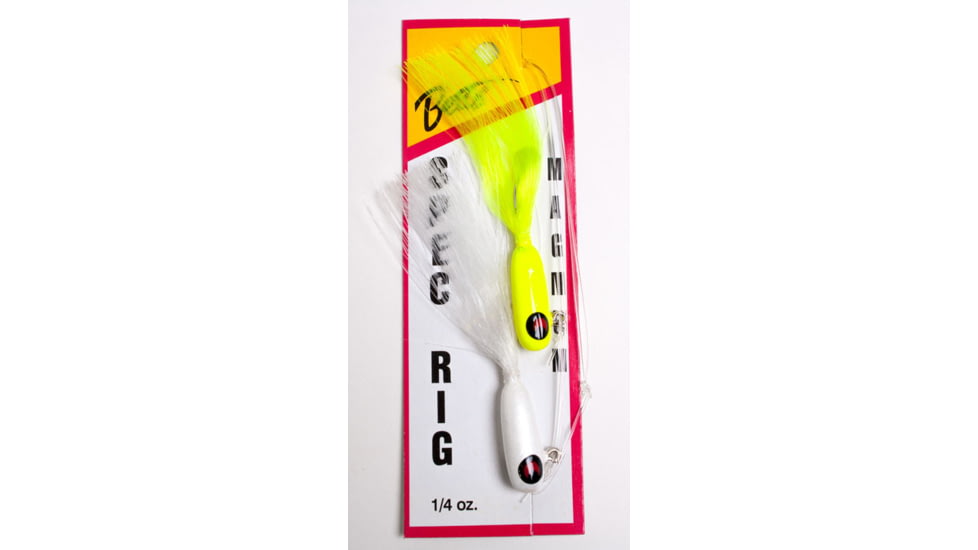 Betts Spec Rig 1/4 White/Chartreuse 2 Pc, 780-4-32