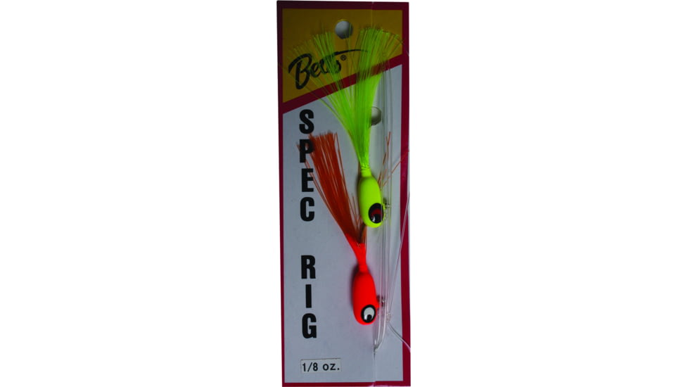 Betts Spec Rig , 1/8 oz Chartreuse/Orange, 2/Pack, 780-8-6
