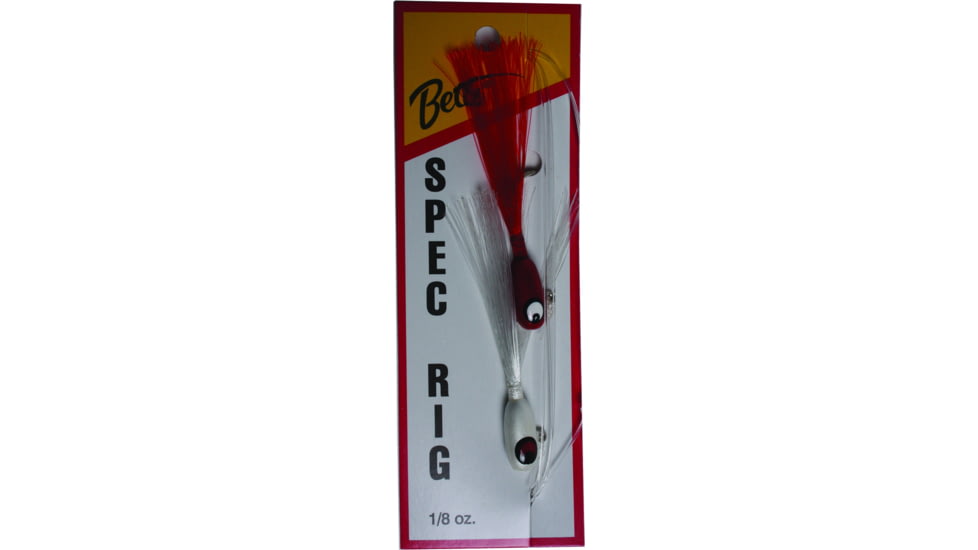 Betts Spec Rig , 1/8 oz White/Red, 2/Pack, 780-8-15